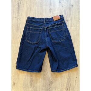 Vintage Sean John Dark Wash Embroidered Jorts Baggy Hip Hop Y2K Size 32